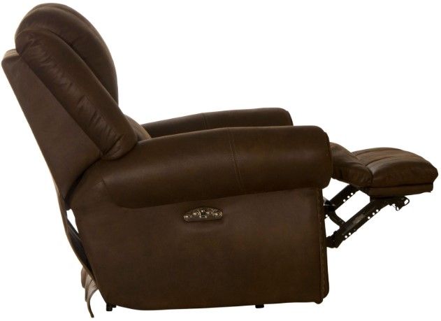 Catnapper® Pickett Walnut Power Recliner with Power Adjustable Headrest-3