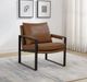 Coaster® Rosalind Brown Upholstered Track Arm Accent Chair-1