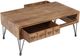 Jofran Inc. American Vintage Brown Coffee Table with Gray Base-4