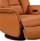 Leather Italia™ Royce Victor Camel Power Swivel Glider Recliner-1