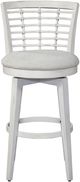 American Woodcrafters Beach Comber Weathered White Swivel Bar Stool-2