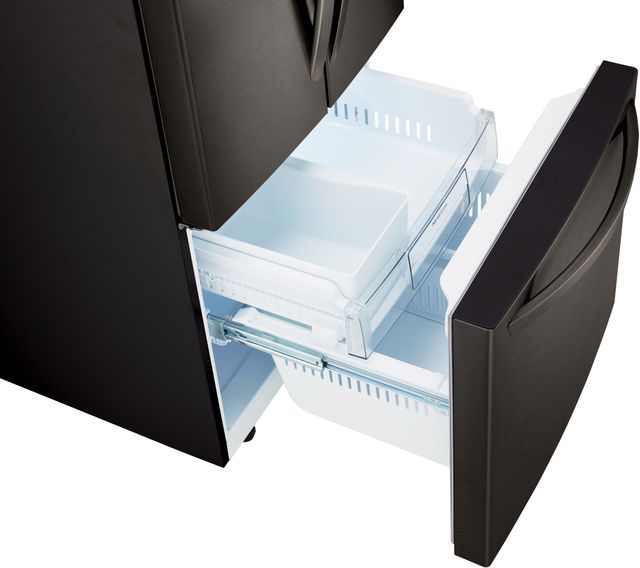 LG 30 in. 21.8 Cu. Ft. 3-Door French Door Refrigerator-Black Stainless Steel-5