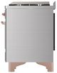 Ilve® Majestic III 36" Stainless Steel Freestanding Dual Fuel Natural Gas Range with Solid Door and Copper Trim-5