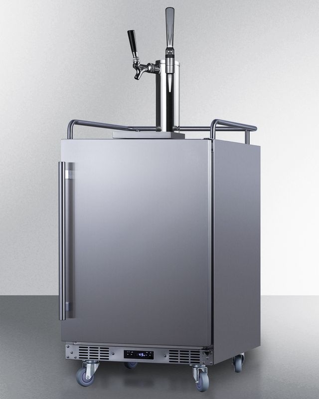 Summit® 24" Stainless Steel Built-In Cold Brew/Nitro-Infused Coffee Kegerator-1