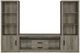 Coaster® Burke 3-Piece Gray Driftwood Entertainment Center-0