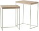 A & B Home Set of 2 Brown/White Nesting Tables-0