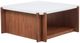 Flexsteel® Lincoln White Square Coffee Table with Walnut Base and Casters-0