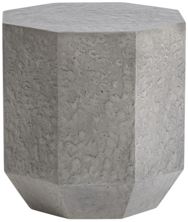 Classic Home Morse Dark Gray Concrete Outdoor End Table-0