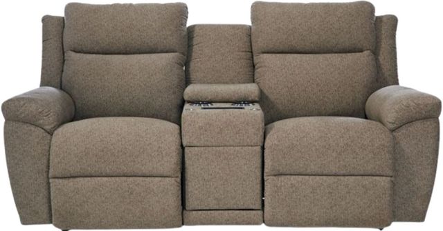 La-Z-Boy® Joel Cocoa Power Reclining Loveseat with Console and Headrest-1