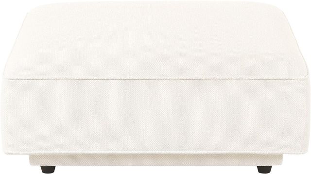 Moe's Home Collection Rosello White Ottoman-1