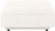 Moe's Home Collection Rosello White Ottoman-1