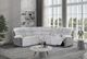 Global Furniture USA U6028 3-Piece Gray Manual Reclining Sectional with LED-3