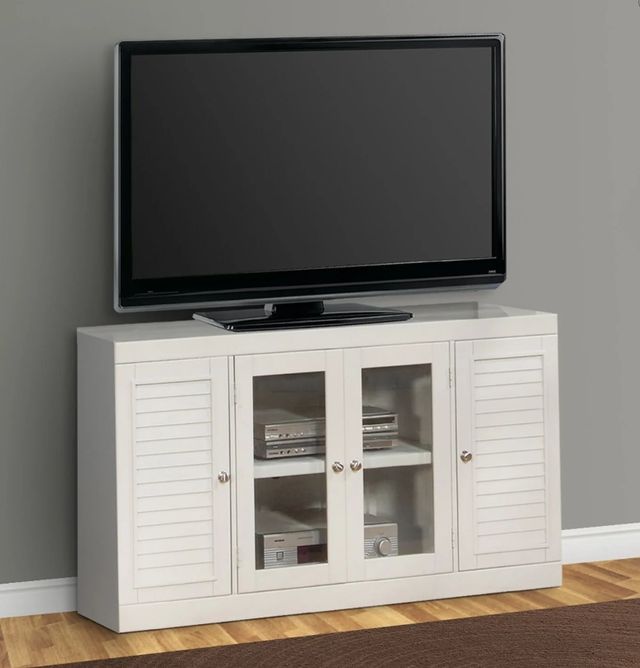 Parker House® Boca Cottage White 56" TV Console-1