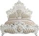 ACME Furniture Vanaheim Antique White/Beige Eastern King Upholstered Panel Bed-3