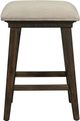 Elements International Morrison 4-Piece Smokey Walnut Multipurpose Bar Table Set-3