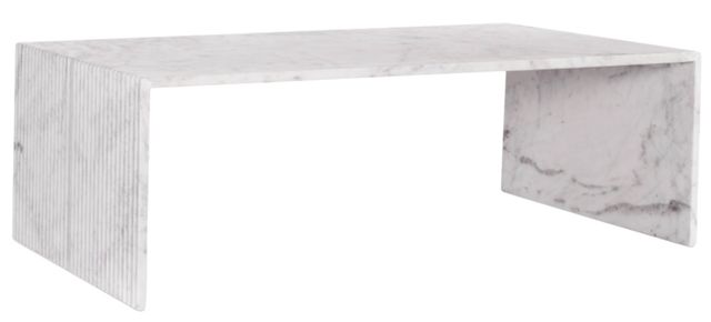 Meridian Furniture Lucca White Marble Coffee Table-0