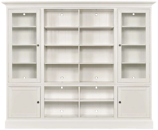 Hammary® Structures White Quad Bookcase Entertainment Display-0