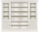 Hammary® Structures White Quad Bookcase Entertainment Display-0