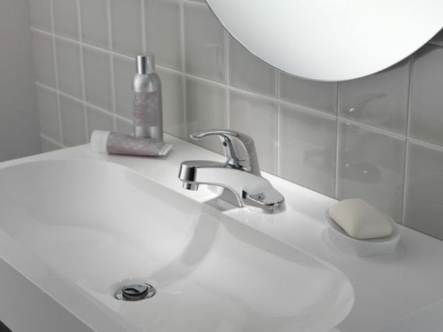 Peerless Core Chrome 5" Single Handle Bathroom Faucet with Pop-Up-1