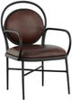 Fairfield® BD Warner Black/Chocolate Leather Dining Arm Chair-0