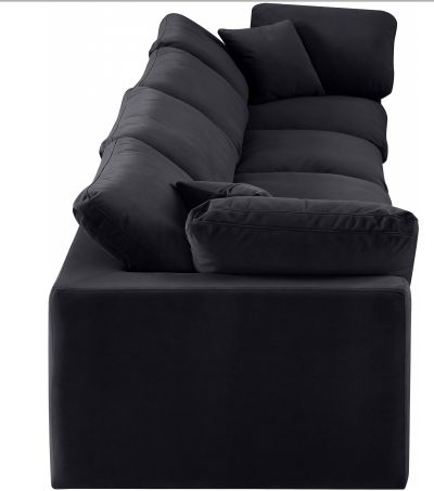 Meridian Furniture Comfy Velvet 4-Piece Sofa-3