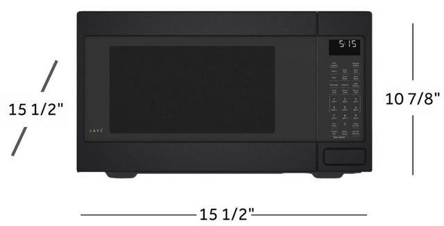 Café™ 1.5 Cu. Ft. Matte Black Countertop Microwave-2