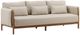 Dovetail Furniture Milburne Beige/Natural Fabric/Wooden Outdoor Sofa-0