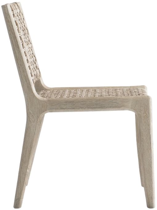 Bernhardt Atlas Bernhardt Exteriors Pampas/Sea Oat Wooden/Woven Outdoor Side Chair-0