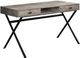 Monarch Specialties Inc. 48"L Taupe Reclaimed Wood Black Metal Computer Desk-2