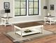 Steve Silver Co. Joanna Mocha End Table with Ivory Base-4