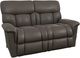 La-Z-Boy® Mateo Charcoal Leather Manual Wall Reclining Loveseat-0