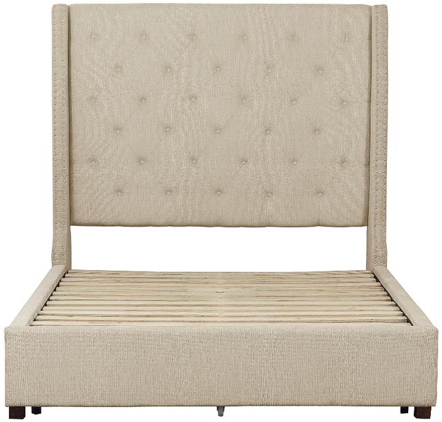 Homelegance® Fairborn Beige Full Storage Platform Bed-3