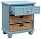 Cottage Creek Furniture Beachfront Ocean Blue Basket Nightstand-2