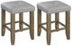 ACME Furniture Charnell 2-Piece Gray/Oak Counter Height Stool-0