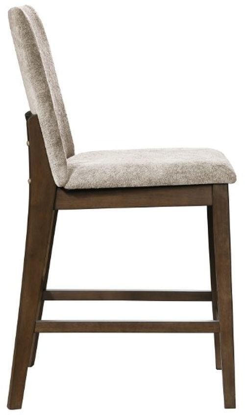New Classic® Home Furnishings Kody 2-Piece Cream/Walnut Upholstered Counter Stool Set-3