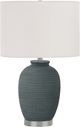 Monarch Specialties Inc. 24"H Blue Ceramic Table Lamp-0