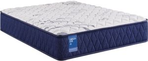 front view of the Sealy® Carrington Chase Resting Manor 7" Foam Medium Tight Top Queen Mattress