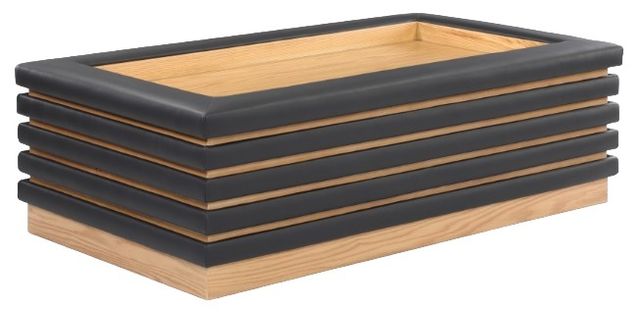Meridian Furniture Rory Black/Natural Rectangular Coffee Table-0