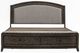 Liberty Furniture Avalon Coffee Bean/Oatmeal Upholstered King Panel Storage Bed-3