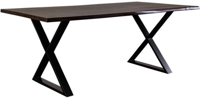 Porter International Designs Manzanita Midnight Dining Table with X Base-2