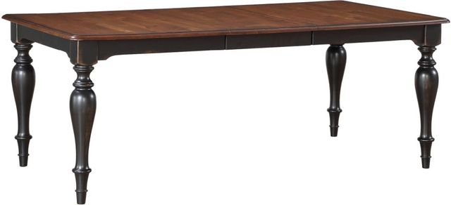 Winners Only® Torrance Brown Top Dining Table with Ebony Base-0