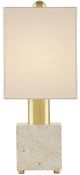 Currey & Company Gentini Beige/Off-White Table Lamp-1