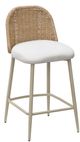 TOV Furniture Alexa Cream/Natural Linen/Wicker Outdoor Counter Stool-0
