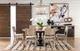 Legacy Classic Halifax Flax Round Dining Table with Java Base-2