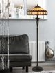 Cal® Lighting & Accessories Tiffany Antique Bronze Floor Lamp-2