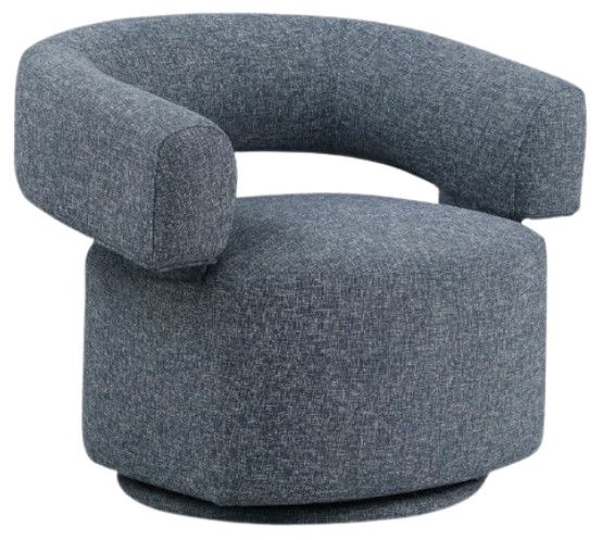 Meridian Furniture Niya Blue Swivel Accent Chair-0