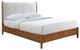 Furniture of America® Thusis 4-Piece Walnut/Beige Queen Bedroom Set-1