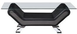 Mazin Furniture Veloce Black/Gray Coffee Table-0