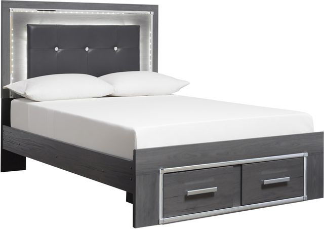 Signature Design by Ashley® Lodanna 2-Piece Gray Queen Panel Bed Set-1