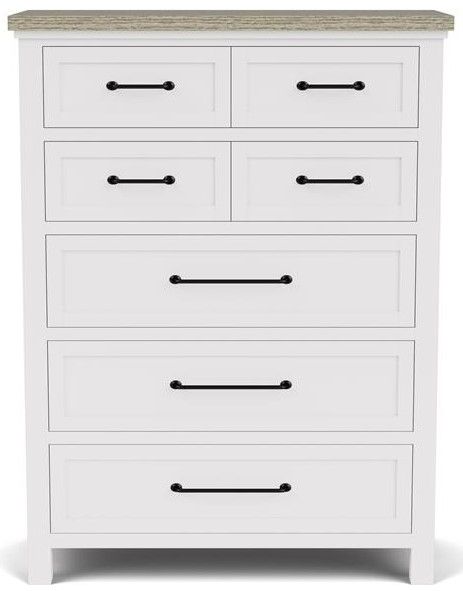 Riverside Furniture Cora Cloud/Fog 5-Drawer Chest-1